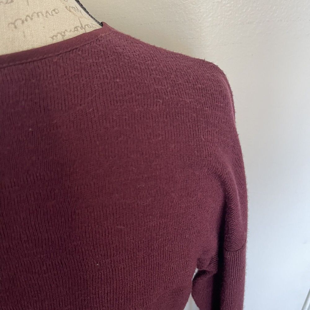 Sanctuary Hanna Blouse Split Neck Knit Top Size Medium Long Sleeve Dressy Boho - Picture 5 of 15